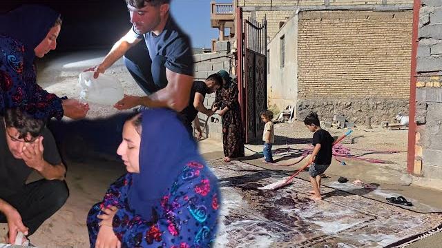 Nomadic life washing carpets in the city ️ | narges falls ill on the way back to the village Nomadic life washing carpets in the city ️ | narges falls ill on the way back to the village