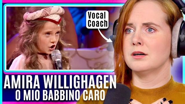 Opera aged 10? | vocal coach breaks down amira willighagen andré rieu o mio babbino caro reaction Opera aged 10? | vocal coach breaks down amira willighagen andré rieu o mio babbino caro reaction