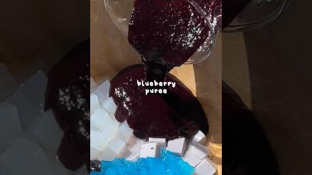 Making blueberry sago 🫐 Making blueberry sago 🫐