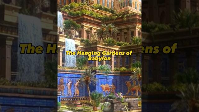 The hanging gardens of babylon - one of seven wonders of the ancient world #babylon #history The hanging gardens of babylon - one of seven wonders of the ancient world #babylon #history