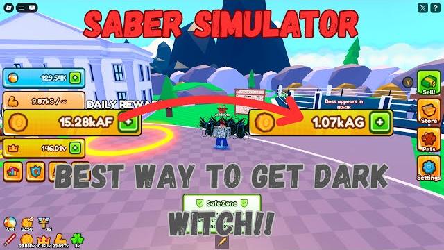 Saber simulator | how to get dark witch rank Saber simulator | how to get dark witch rank