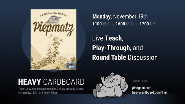 Piepmatz 2p play-through, teaching, & roundtable discussion by heavy cardboard (reupload) Piepmatz 2p play-through, teaching, & roundtable discussion by heavy cardboard (reupload)