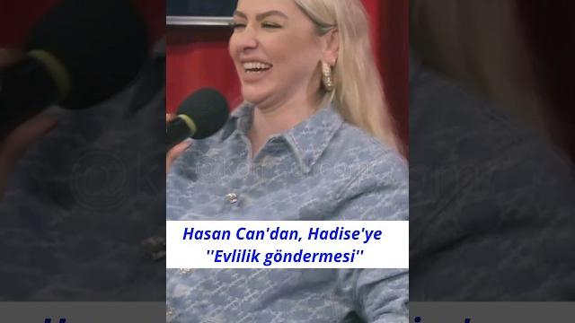 Hasan can'dan, hadise'ye evlilik göndermesi #komeditcom #hasancankaya #konuşanlar #hadise #shorts Hasan can'dan, hadise'ye evlilik göndermesi #komeditcom #hasancankaya #konuşanlar #hadise #shorts