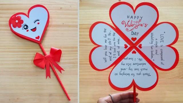 Diy valentine's day greeting card | how to make valentines card | valentine's day making easy ️ Diy valentine's day greeting card | how to make valentines card | valentine's day making easy ️