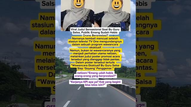 Viral judul sensasional soal bu guru salsa #beritaviral #motivasi #sensasi #guru #artisviralterbaru Viral judul sensasional soal bu guru salsa #beritaviral #motivasi #sensasi #guru #artisviralterbaru
