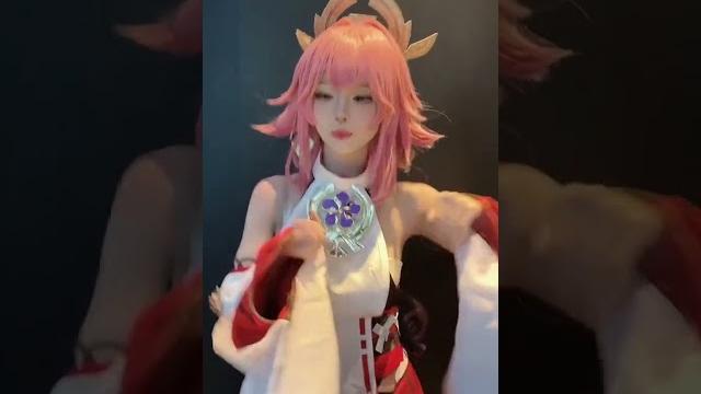 神子慢摇#原神 #cosplay #八重神子#慢摇 神子慢摇#原神 #cosplay #八重神子#慢摇