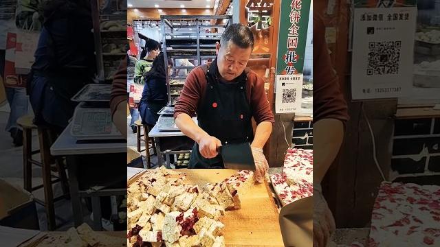 Peony flower cake#美食 #steetfood #传统工艺 Peony flower cake#美食 #steetfood #传统工艺