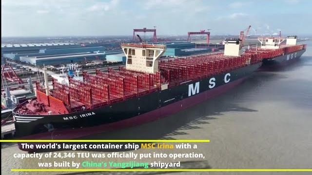 Msc irina - the world's largest container ship Msc irina - the world's largest container ship
