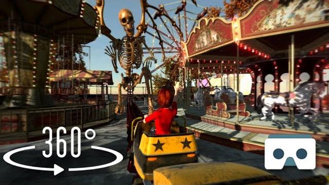 Scary roller coaster 360 vr video: virtual reality 3d videos with kraken for vr box, gear vr, oculus Scary roller coaster 360 vr video: virtual reality 3d videos with kraken for vr box, gear vr, oculus