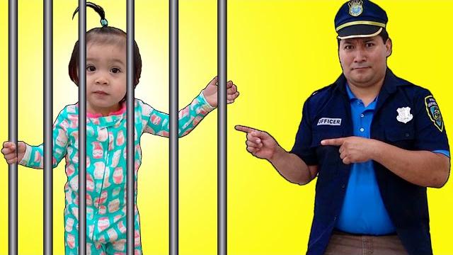 Baby maddie plays cop police jail story for kids | children following rules funny video Baby maddie plays cop police jail story for kids | children following rules funny video