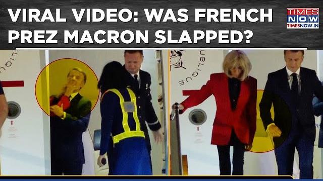 French president emmanuel macron slapped by wife brigitte? watch viral slap caught on cam French president emmanuel macron slapped by wife brigitte? watch viral slap caught on cam