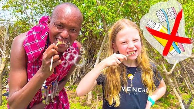 Nastya goes to visit african children Nastya goes to visit african children