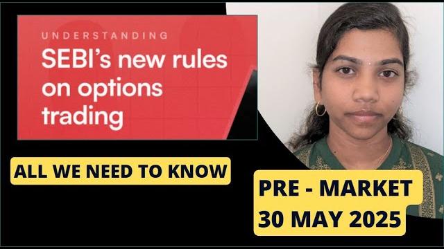 Sebi new options rules - all we need to know - nifty & bank nifty pre-market report | 30 may 2025 Sebi new options rules - all we need to know - nifty & bank nifty pre-market report | 30 may 2025