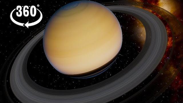 360 space video deep relaxing planet saturn and rings fly over 360 vr with relaxing calming music 360 space video deep relaxing planet saturn and rings fly over 360 vr with relaxing calming music