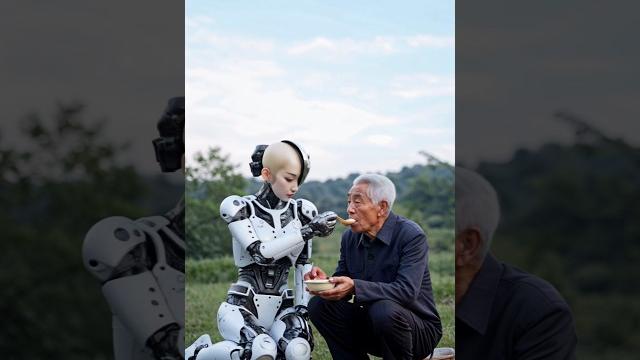 Robot girl care oldman #humanoid #robotgirl #future #humanoidrobot #aiart #ai #technology Robot girl care oldman #humanoid #robotgirl #future #humanoidrobot #aiart #ai #technology