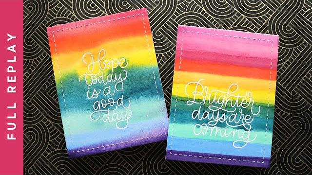 Live replay - watercolor resist 2 ways! Live replay - watercolor resist 2 ways!