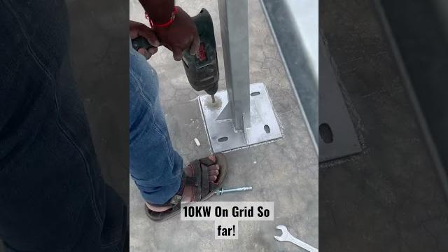 10kw on grid structural fitting #solar#solarpanels#solarenergy#solarpower#renewableenergy#gogreen 10kw on grid structural fitting #solar#solarpanels#solarenergy#solarpower#renewableenergy#gogreen