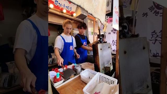 Street food: squid cracker. japan Street food: squid cracker. japan