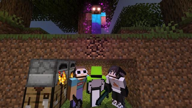 3 minecraft speedrunners vs herobrine 3 minecraft speedrunners vs herobrine