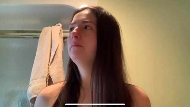 Naked pre-shower routine Naked pre-shower routine