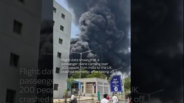 Smoke rises from india plane crash Smoke rises from india plane crash