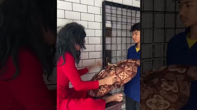 Ibu baju merah aneh juga Ibu baju merah aneh juga