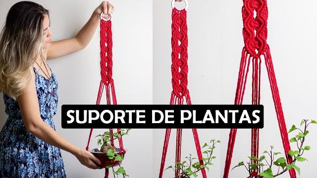 Suporte de plantas em macramê passo a passo #tutorialmacrame #macrameparaplantas #planthanger Suporte de plantas em macramê passo a passo #tutorialmacrame #macrameparaplantas #planthanger