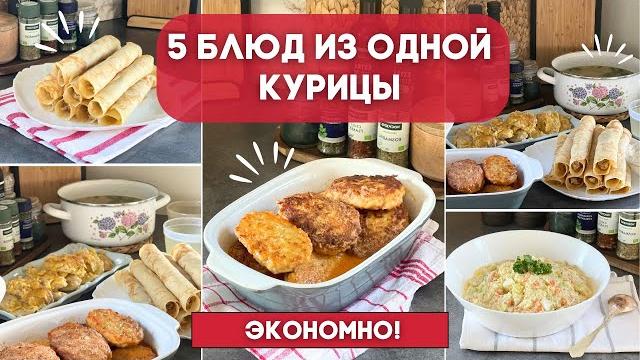 Готовим экономно! одна курица = 5 вкусных блюд Готовим экономно! одна курица = 5 вкусных блюд