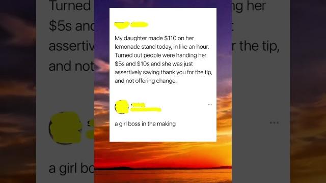 This 9yo did better buisness than us This 9yo did better buisness than us