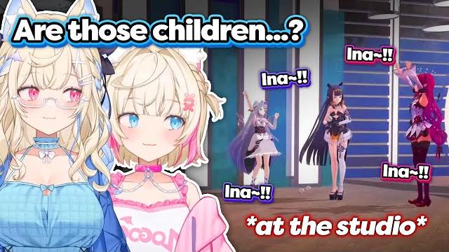 Biboo, ina, and irys were so loud at the studio, fuwamoco thought they were children screaming Biboo, ina, and irys were so loud at the studio, fuwamoco thought they were children screaming