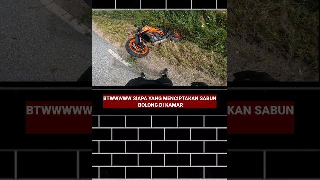 Crash akibat gagal menikung #motovlog #reaction Crash akibat gagal menikung #motovlog #reaction