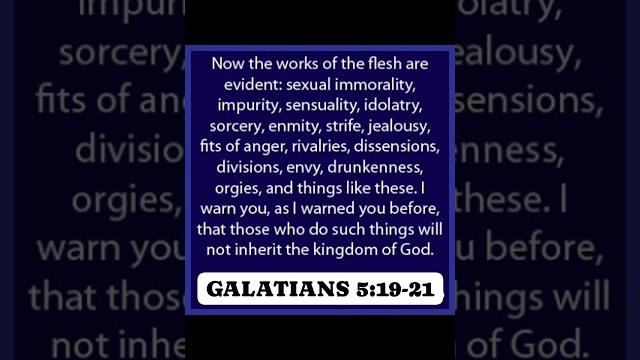 Works of the flesh, and you wonder why your life lacks love, joy, and peace. #spiritoftruth Works of the flesh, and you wonder why your life lacks love, joy, and peace. #spiritoftruth
