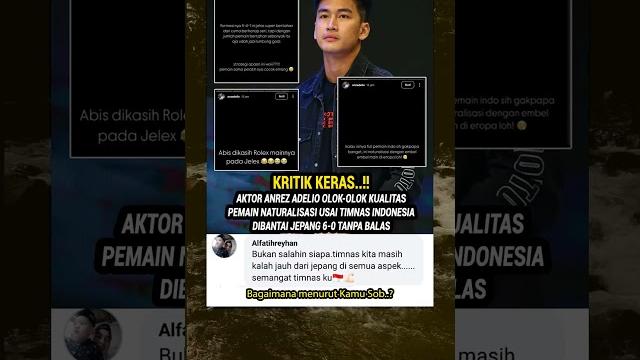 Timnas dibantai jepang! komentar pedas anrez bikin heboh! #viralshorts #trendingshorts #masukberanda Timnas dibantai jepang! komentar pedas anrez bikin heboh! #viralshorts #trendingshorts #masukberanda