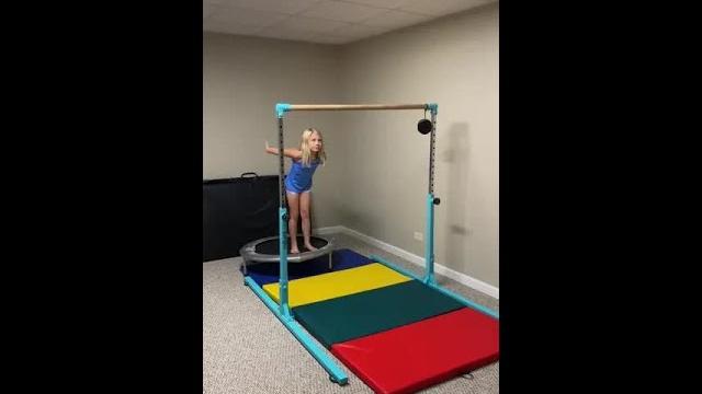 Legend says, she still hangin' there #funny #fail #gymnastics #afv Legend says, she still hangin' there #funny #fail #gymnastics #afv