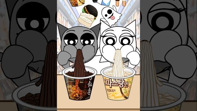 Sprunki black and white mukbang Sprunki black and white mukbang