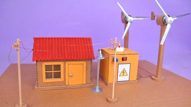 Amazing wind generator model made with recyclable materials Amazing wind generator model made with recyclable materials