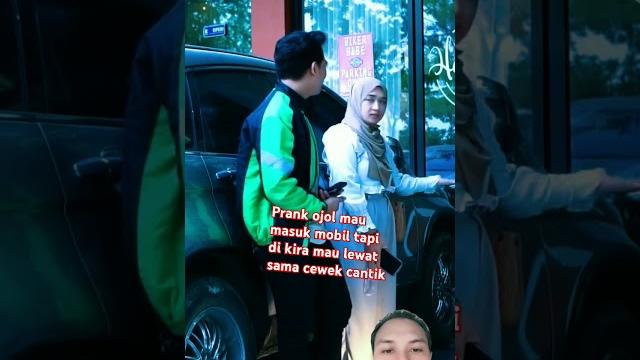 Cewek cantik kaget ketika lihat ojol pakai mobil mewah #short Cewek cantik kaget ketika lihat ojol pakai mobil mewah #short