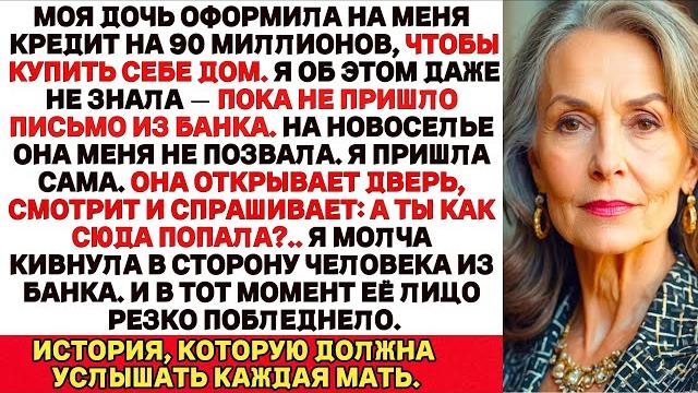 Моя дочь взяла кредит на моё имя на 90 млн, чтобы купить себе дом. но то, что я сделала, потрясло её Моя дочь взяла кредит на моё имя на 90 млн, чтобы купить себе дом. но то, что я сделала, потрясло её