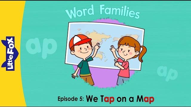 Word family _ap | word families 5 | we tap on a map | phonics | little fox | animated stories Word family _ap | word families 5 | we tap on a map | phonics | little fox | animated stories