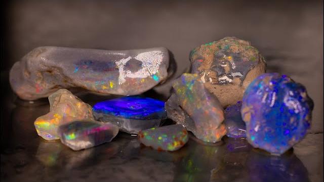 Livestream rough opal cutting Livestream rough opal cutting