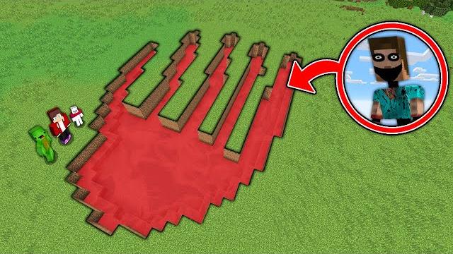 We found the biggest scary footprints paws in minecraft We found the biggest scary footprints paws in minecraft