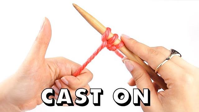 How to cast on knitting for total beginners How to cast on knitting for total beginners