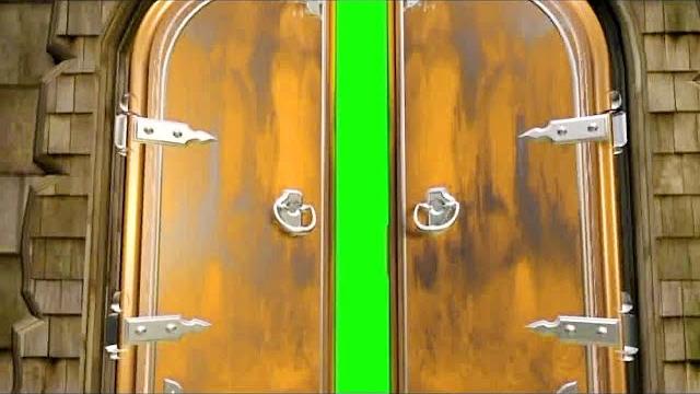 Hd door opening green screen video background | animated Hd door opening green screen video background | animated