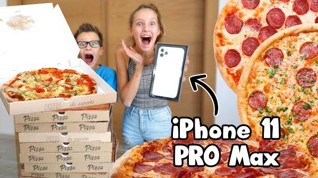 Last to stop eating pizza wins mystery box! Last to stop eating pizza wins mystery box!