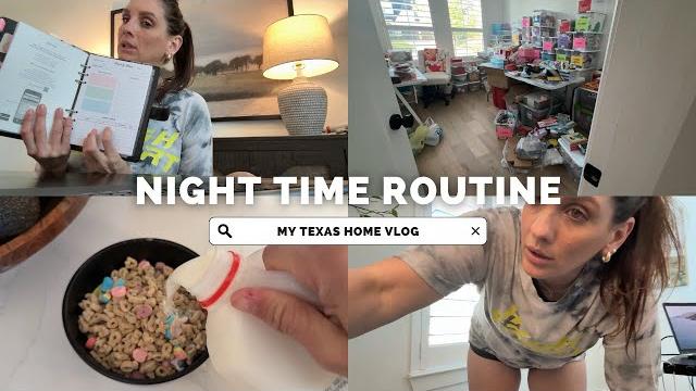 Basic night time routine of a homebody | small dinner, running, planning, and craft room clean up Basic night time routine of a homebody | small dinner, running, planning, and craft room clean up