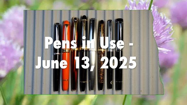 Pens in use june 13, 2025 Pens in use june 13, 2025