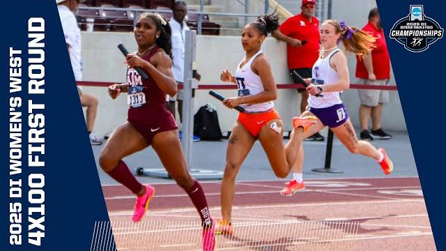 All west women's first round 4x100 meter relays from 2025 ncaa outdoor track and field championships All west women's first round 4x100 meter relays from 2025 ncaa outdoor track and field championships
