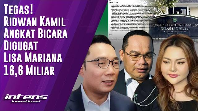 Respon pihak ridwan kamil digugat lisa mariana 16,6 miliar | intens investigasi | eps 5334 Respon pihak ridwan kamil digugat lisa mariana 16,6 miliar | intens investigasi | eps 5334