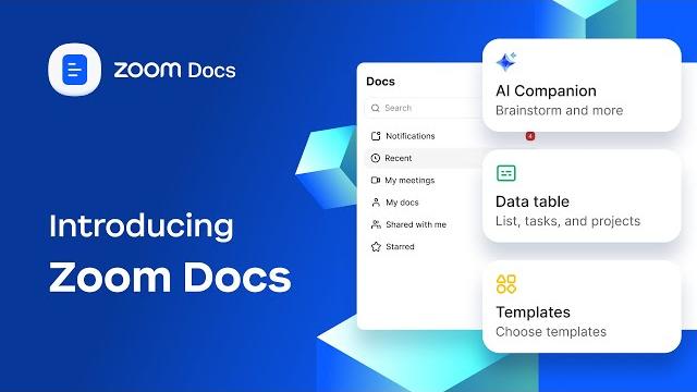 Introducing zoom docs with ai companion Introducing zoom docs with ai companion