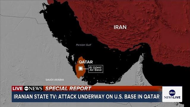 Abc news special report: iran launches attack on us base in qatar Abc news special report: iran launches attack on us base in qatar